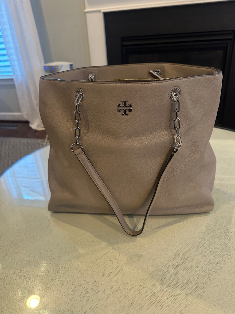 Tory Burch FRIDA TOTE French gray